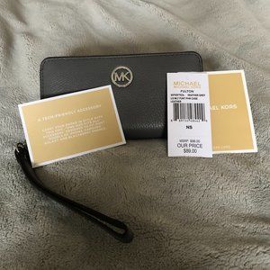 Michael Kors Fulton Wallet - Heather Grey